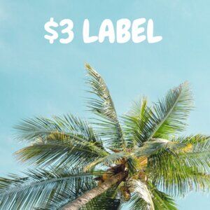 $3 Label